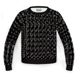 Black Lightweight Sweater PNG Hea68 PNG