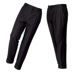 Black Linen Pants PNG 06212024