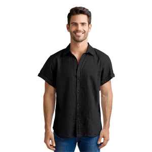 Black Linen Shirt Png 49 PNG image