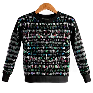 Black Long Sleeve Sweater PNG 06132024 PNG