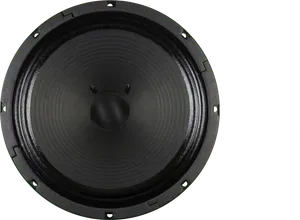 Black Loudspeaker Closeup PNG image