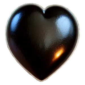 Black Love Heart Png 06272024 PNG image