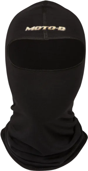 Black M O T O D Balaclava Full Face Cover PNG image