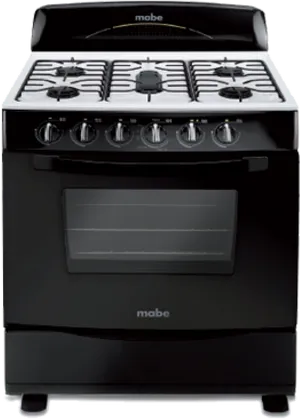 Black Mabe Gas Stove PNG image