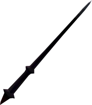 Black Magic Wand Isolated PNG