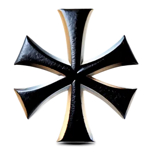 Black Maltese Cross Png 05242024 PNG image