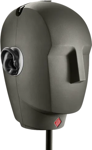 Black Mannequin Head Display PNG image