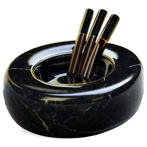 Black Marble Ashtray PNG Cia40 PNG