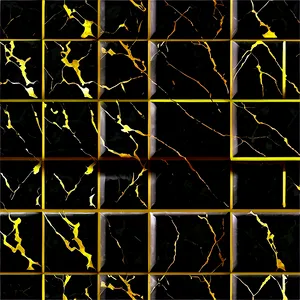 Black Marble Geometric Pattern PNG 06252024