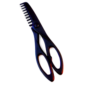 Black Matte Hair Scissors Png 06262024 PNG image