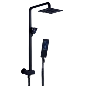 Black Matte Shower Fixtures PNG 46