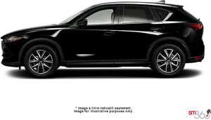 Black Mazda C X5 Side View PNG image