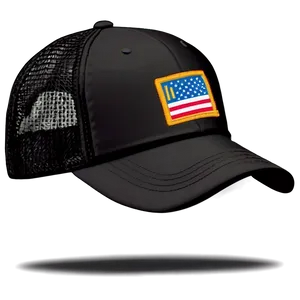 Black Mesh Trucker Hat Png 06282024 PNG image