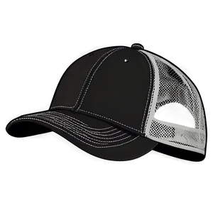 Black Mesh Trucker Hat Png 29 PNG image