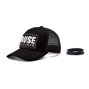 Black Mesh Trucker Hat Png Grr PNG image