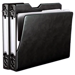 Black Metal Folder PNG 06212024 PNG