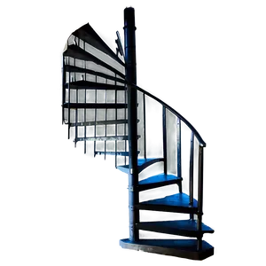 Black Metal Spiral Staircase Png 59 PNG image