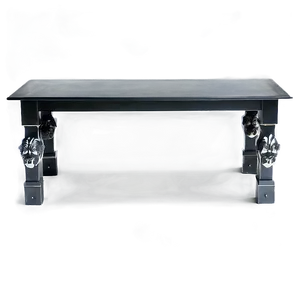 Black Metal Table PNG Kxu