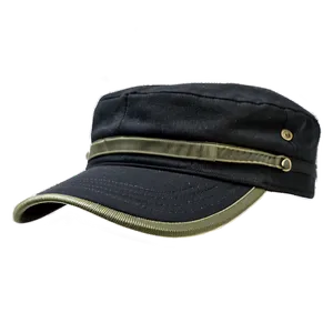 Black Military Hat PNG 06132024 PNG