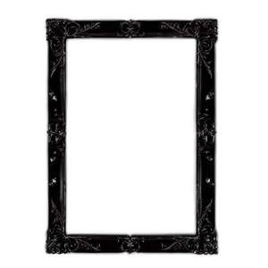 Black Mirror Frame PNG Bur