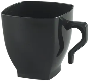 Black Modern Coffee Mug PNG image