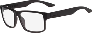 Black Modern Eyeglasses Transparent Background PNG image