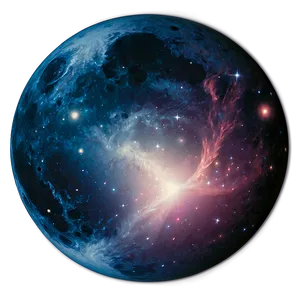 Black Moon And Galaxy PNG Hrf