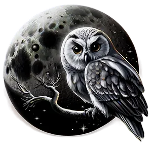 Black Moon And Owl PNG Dgm82 PNG