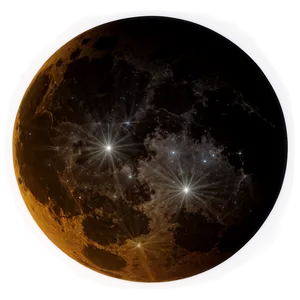 Black Moon In Cosmic Sky Png Hwh PNG image