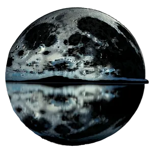 Black Moon Over Water PNG 92