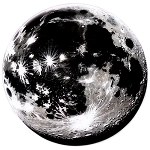 Black Moon Reflection Png 06252024 PNG image