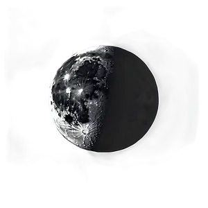 Black Moon Silhouette PNG Nwj