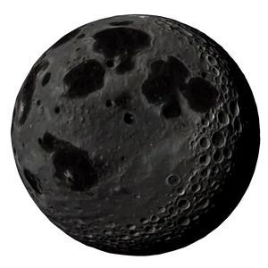 Black Moon With Craters PNG 06252024 PNG