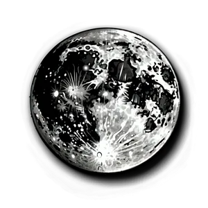 Black Moon With Halo PNG 06252024