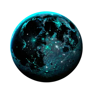 Black Moon With Stars Background PNG Ycu88 PNG
