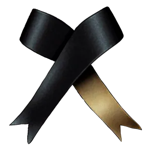 Black Mourning Ribbon Png 06242024 PNG image