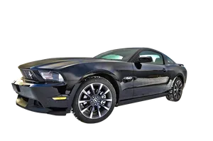 Black Muscle Car Isolated