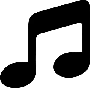 Black Music Note Graphic PNG image