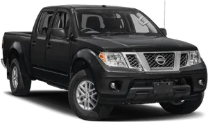 Black Nissan Frontier Pickup Truck PNG image