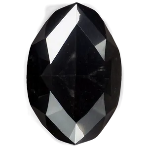 Black Obsidian Faceted Jewel PNG 06272024 PNG