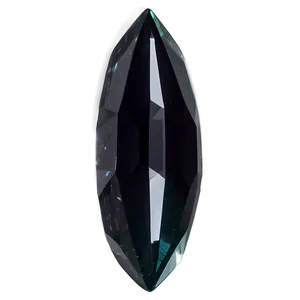 Black Obsidian Faceted Jewel PNG Sfw PNG