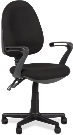 Black Office Chair Isolated