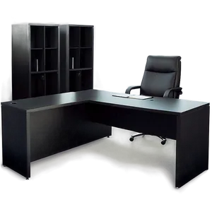 Black Office Desk PNG 06122024 PNG