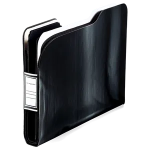 Black Office Folder Png 06212024 PNG image