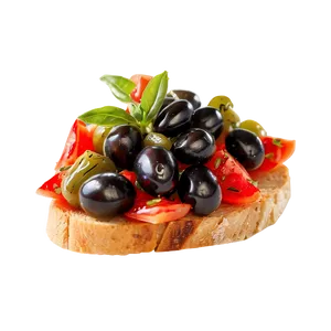 Black Olive Bruschetta PNG Hde94 PNG