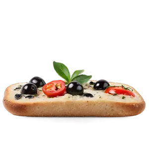Black Olive Focaccia Topping PNG Qmr71 PNG