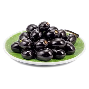 Black Olive Slice PNG 05242024