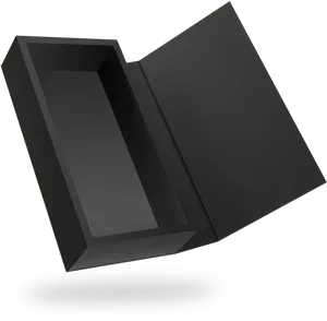 Black Open Box Shadow PNG image
