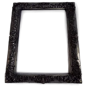 Black Ornate Frame Png 06272024 PNG image