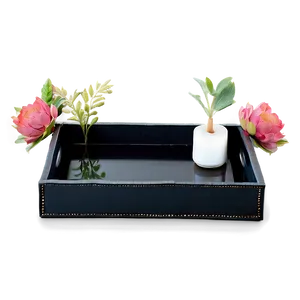 Black Ottoman Tray Png 06212024 PNG image